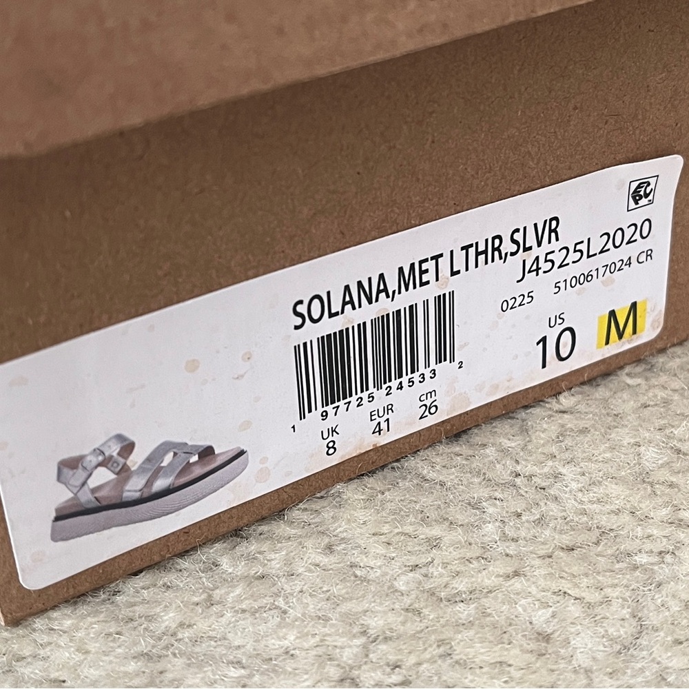 Vionic Solana Silver Platform Sandals with Adjustable Straps - Picture 5 of 7